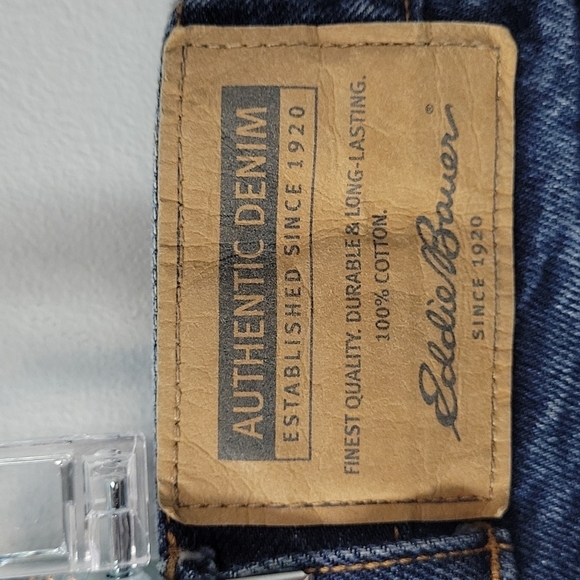 Eddie Bauer men's heavy duty flannel lined jeans size 36x34 Relaxed fit - Picture 9 of 11